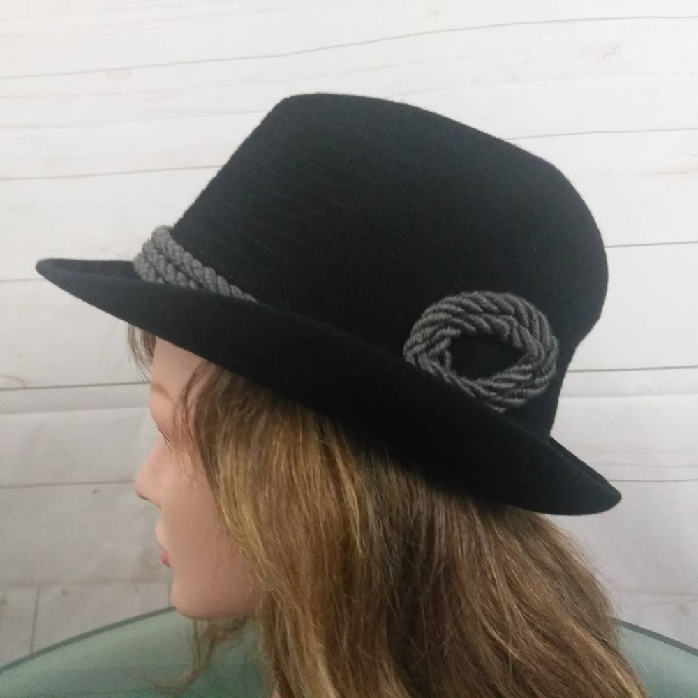 Champ Felt Hat Black 7 1/8 Custom Made Hat